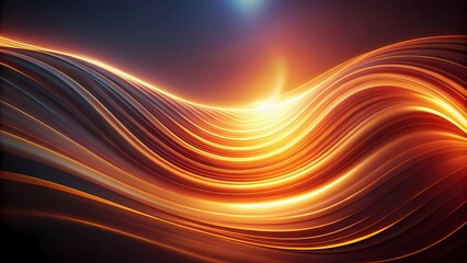 Obraz premium Luminous Waves, Abstract Background for Design