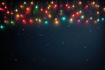 Fototapeta na wymiar Christmas lights backgrounds christmas night