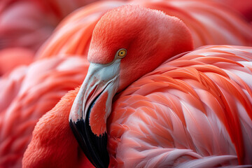flamingos - obrazy, fototapety, plakaty