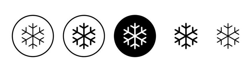 Snowflake icon vector isolated on white background. snow icon vector. Symbol of winter, frozen