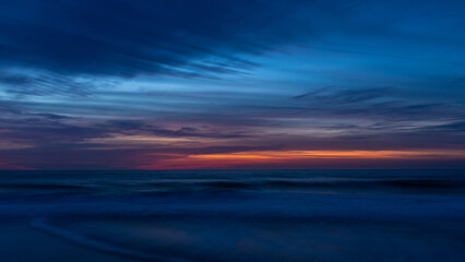 Dark Sky at Twilight over Ocean