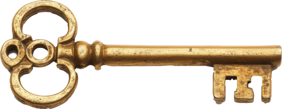 Rusty antique skeleton key