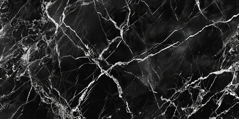 A black and white photo of a marble floor with cracks and grooves - obrazy, fototapety, plakaty