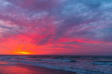 Colorful Morning Sky over the Ocean