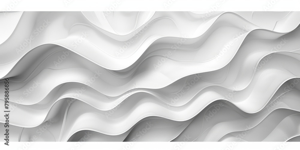 Poster a white line with a wave pattern