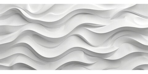 Obraz na płótnie Canvas Fluid Harmony: A White Line with a Graceful Wave Pattern, Capturing the Rhythm of Motion.