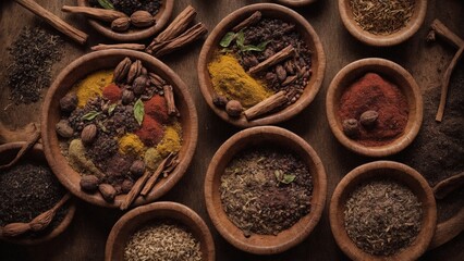 variety of spices
