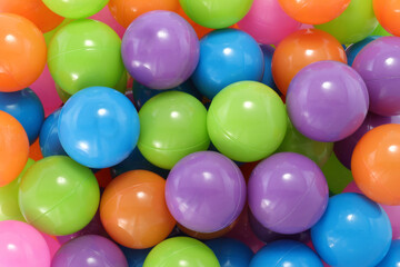Multi coloured balls for children