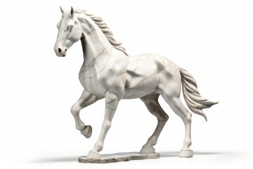 Obraz na płótnie Canvas Marble horse sculpture stallion animal mammal.