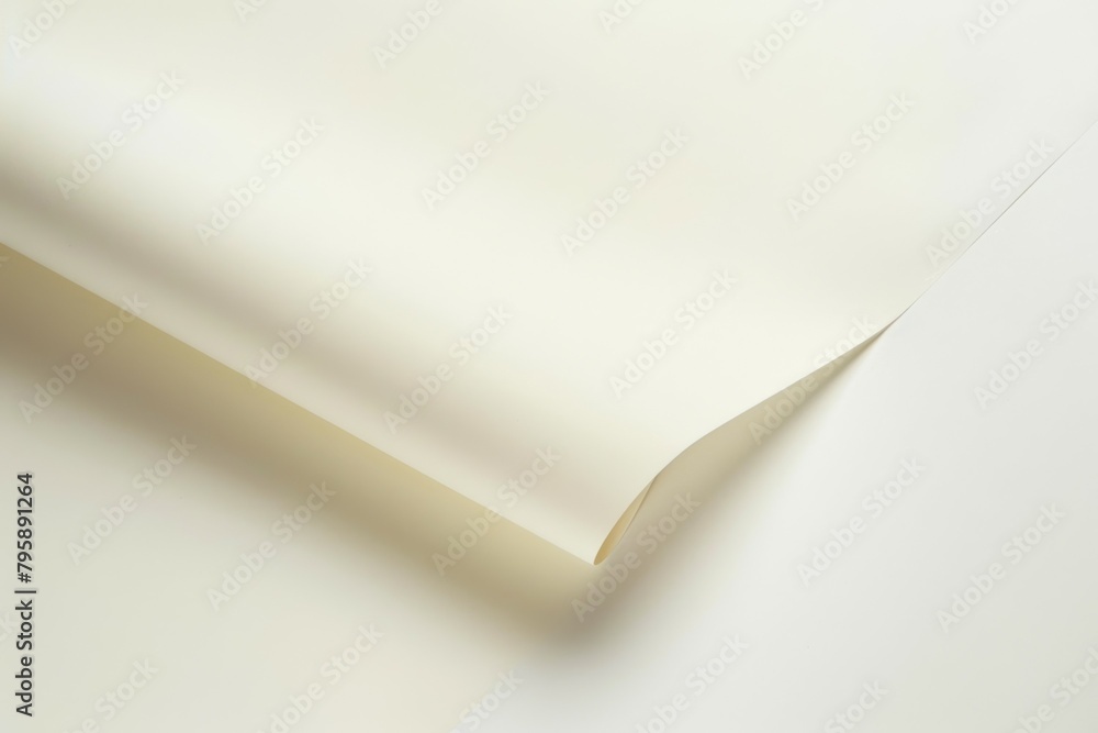 Aufkleber a white piece of paper with a curve in it. background