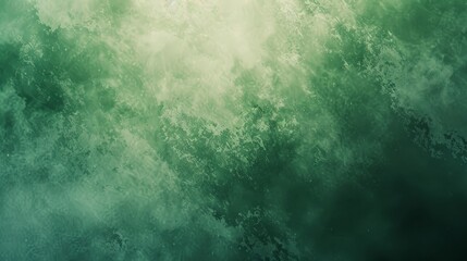 Obraz premium Subtle green gradient background with a hint of abstract art, providing a calming, spacious aesthetic for creative projects