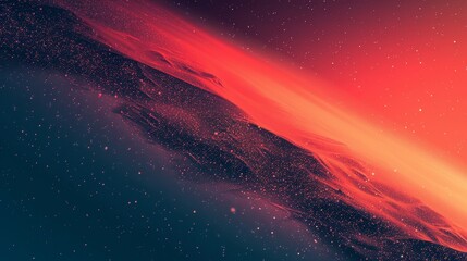 Vivid orange and deep space black blending seamlessly in a gradient, minimalist aesthetic for a calming desktop background