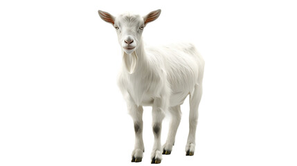  A goat on white background