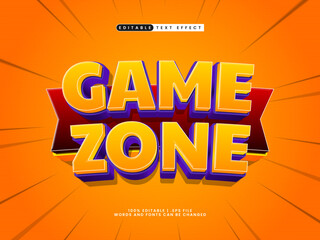 game zone editable text effect in game style