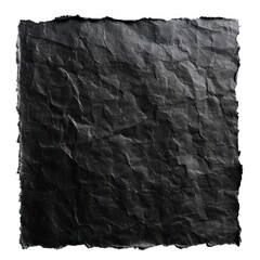 A piece of dark paper texture backgrounds white background monochrome.