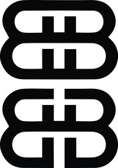 INITIAL B LOGO DESIGN ICON
