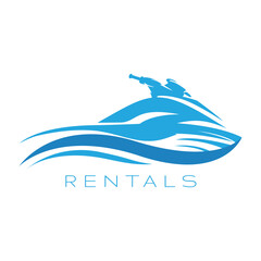 BOAT RENTAL JETSKI LOGO DESIGN