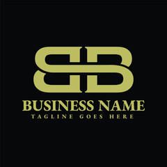 double B bb initials logo design