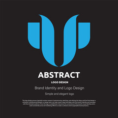 abstract minimalist logo design for brand or company