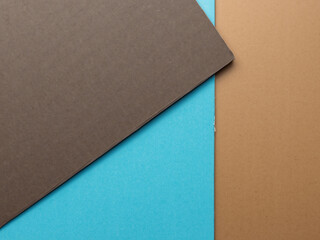 blank paper sheets on color background