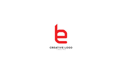 BE EB Abstract initial monogram letter alphabet logo design