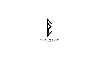 CP PC Abstract initial monogram letter alphabet logo design