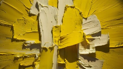 abstract background, rough brush strokes of yellow and white colors