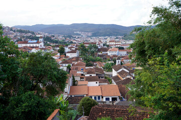 Beautiful view of the city of Mariana in Minas Gerais state, Brazil