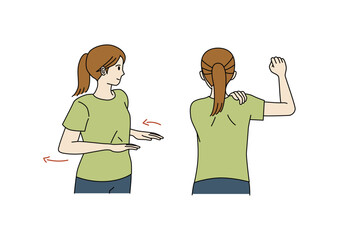 肩のストレッチ2