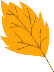 Maple leaf in yellow