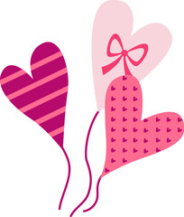 Pink Heart Shape Balloons