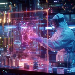Scientists harness AI to develop a realtime holographic display, enhancing data visualization in the lab with a futuristic macro concept