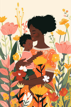Mother and child - A Mother's Day Card