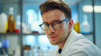 lab assistant or medical student portrait 