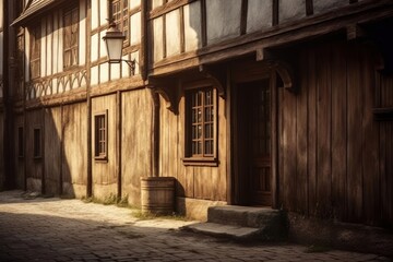 Town friendly medival wooden