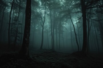 Spooky forest outdoors woodland spooky.