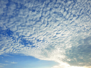 White heap clouds in the blue sky, Cloud Background, Wallpaper  Sky in Morning