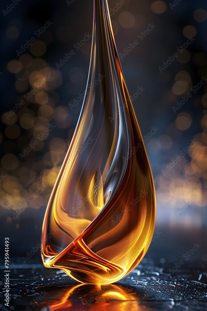 Poster Mesmerizing Eternal Flame Encapsulates the Essence of Vitality and Refined Elegance