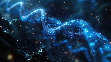 A blue lizard is positioned in the center of a blurry image.