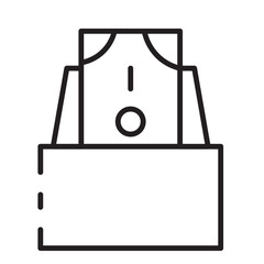 Nvelope Money Chinese Line Icon