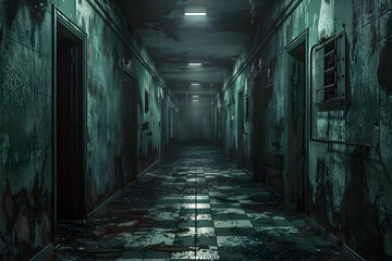 Wandering Through the Macabre Corridors of a Sinister Laboratory,Experiments of Unspeakable Horror Etched onto the Walls