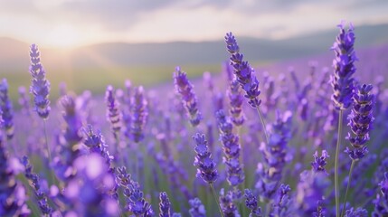 lavender field in region
