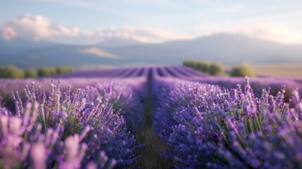 lavender field at sunset