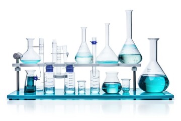 Laboratory equipment white background biotechnology biochemistry