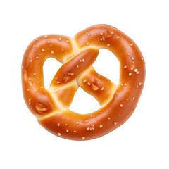 pretzel or bretzel isolated on white background