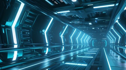 Sci-Fi Tron style Environment Backdrop Background Wallpaper