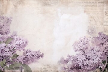Lilac flower ephemera border lilac backgrounds blossom
