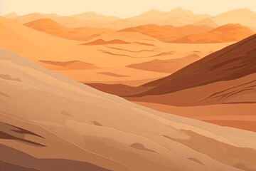 Fototapeta na wymiar Ancient Egyptian Sandstone Gradients: Desert Dune Palette Symphony