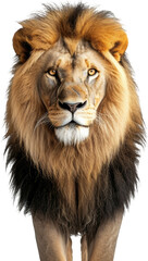 Portrait of a majestic male lion