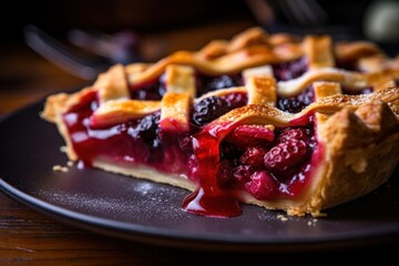 Pie food raspberry dessert.